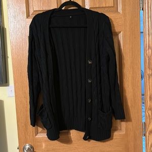 Small black cardigan
